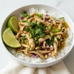 Crock pot cilantro lime chicken bowl lime cilantro
