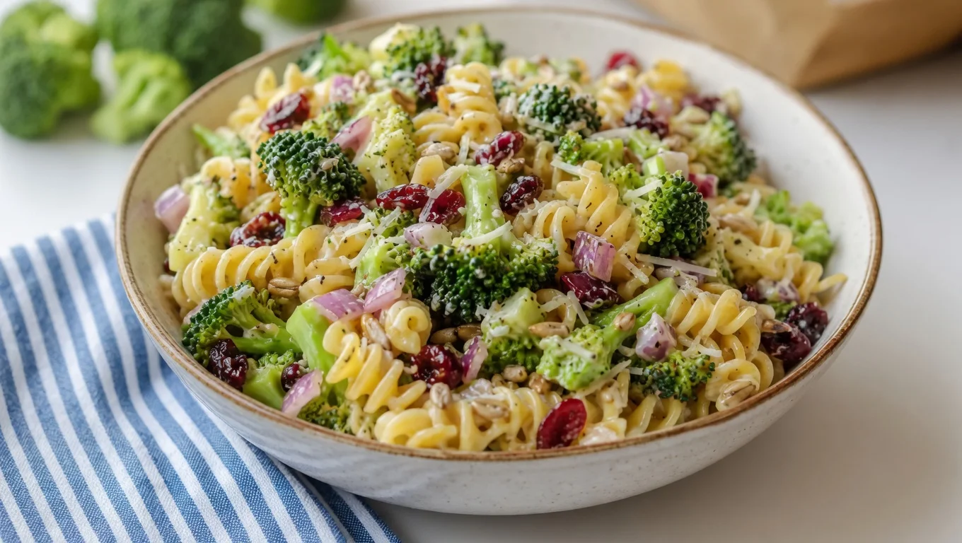 Fresh Broccoli Pasta Salad