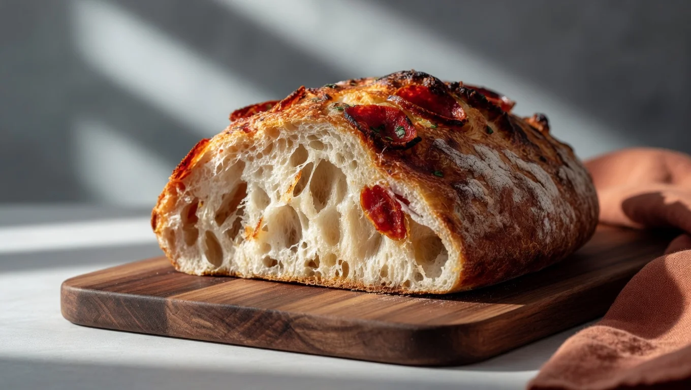Pepperoni Pizza Sourdough Bread