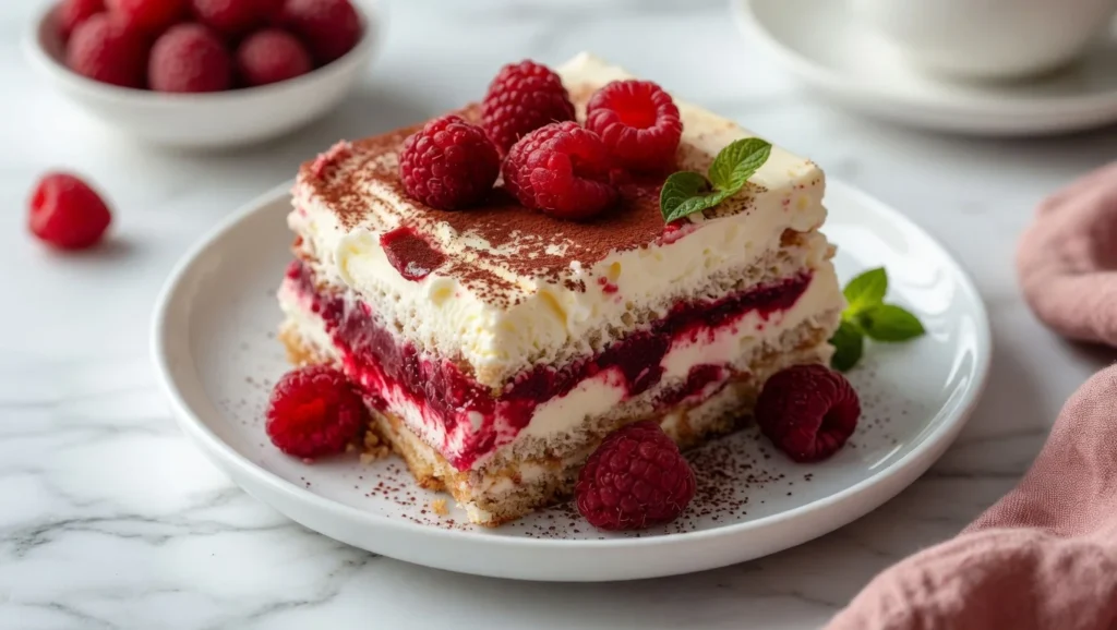 Raspberry Tiramisu