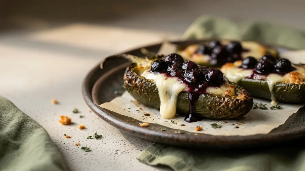 Blueberry Brie Jalapeño Poppers
