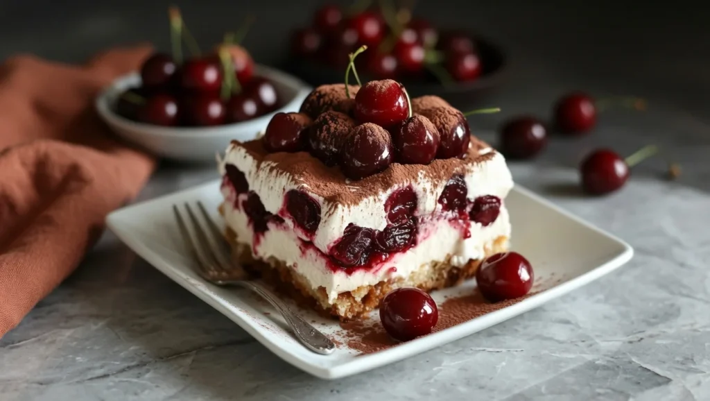 Cherry Amaretto Tiramisu