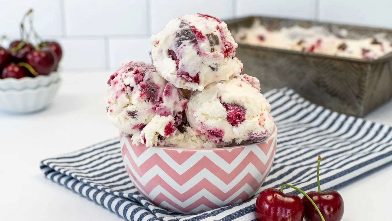 Cherry Vanilla Ice Cream