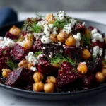 Chickpea Beet Feta Salad