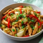 Chinese Chicken Cabbage Stir-Fry