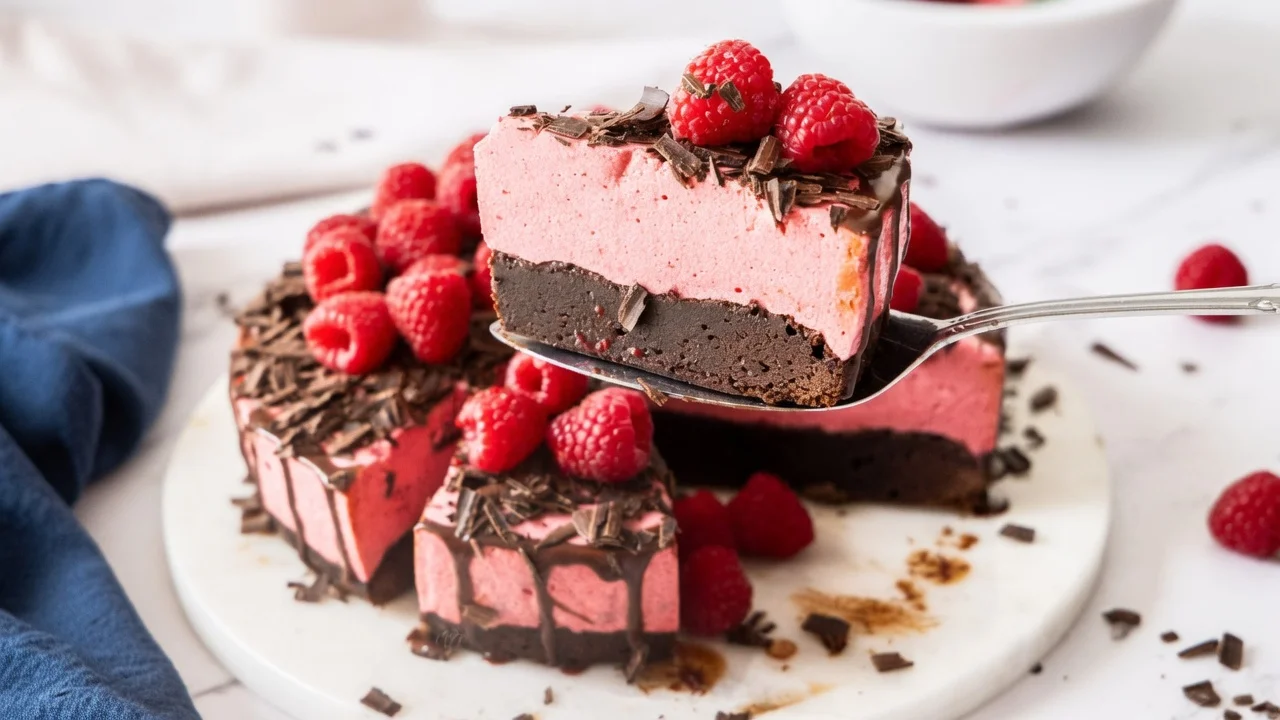 Chocolate Raspberry Mousse Cake