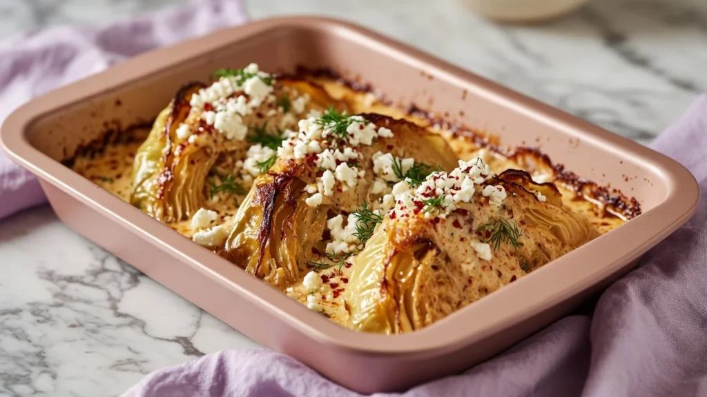 Creamy Garlic Butter Melting Cabbage