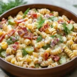 Dill Pickle Bacon Pasta Salad