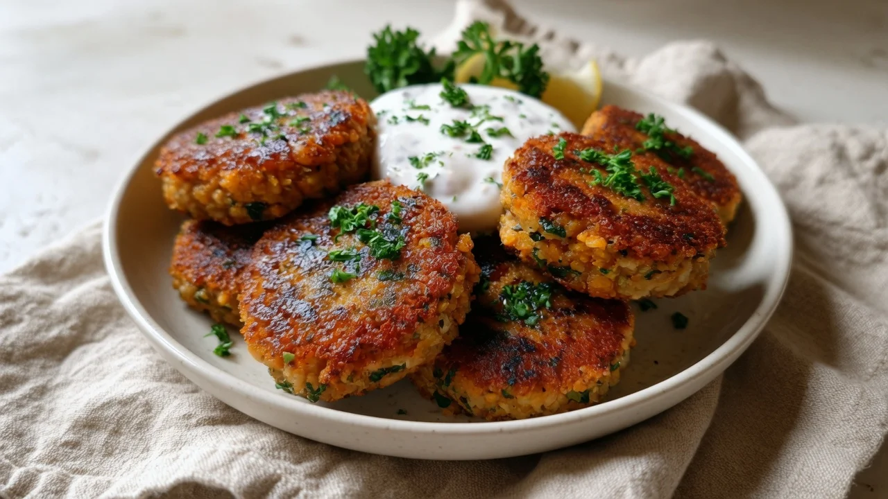 Mediterranean Lemon Chickpea Patties
