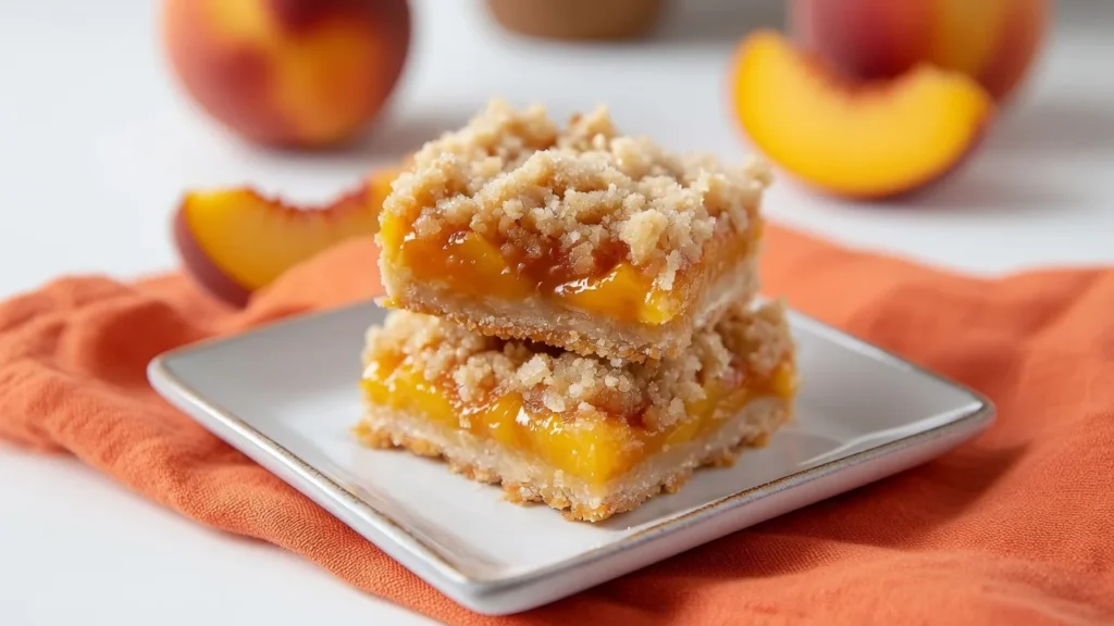 Peach Crumb Bars
