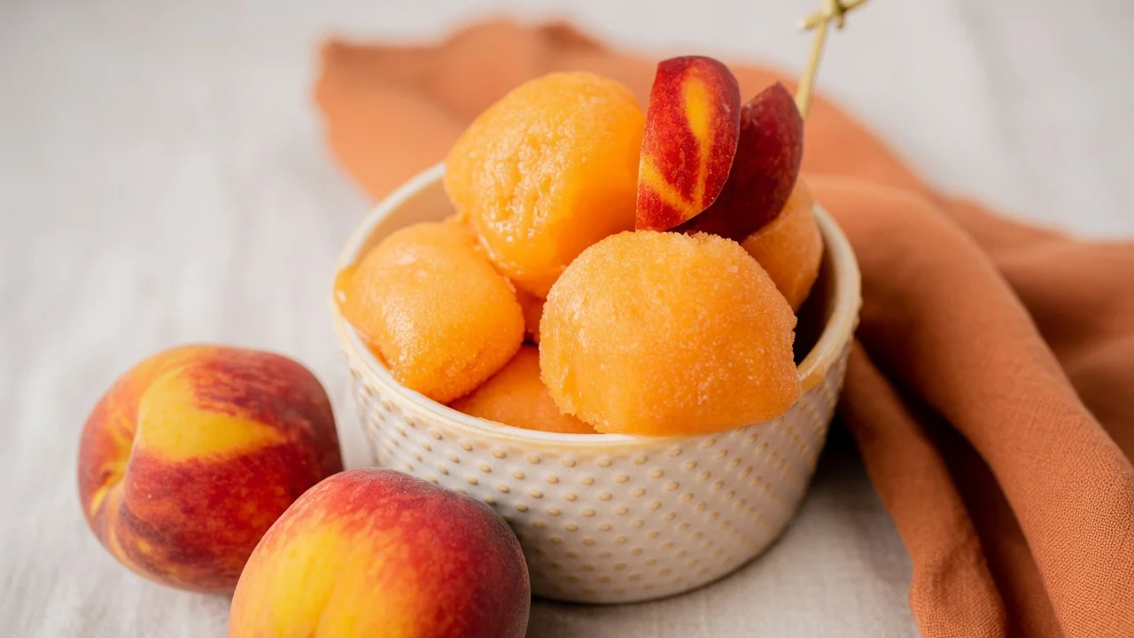 Perfect Peach Sorbet