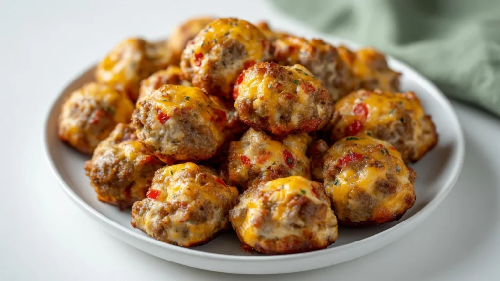 Rotel Cream Cheese Sausage Balls