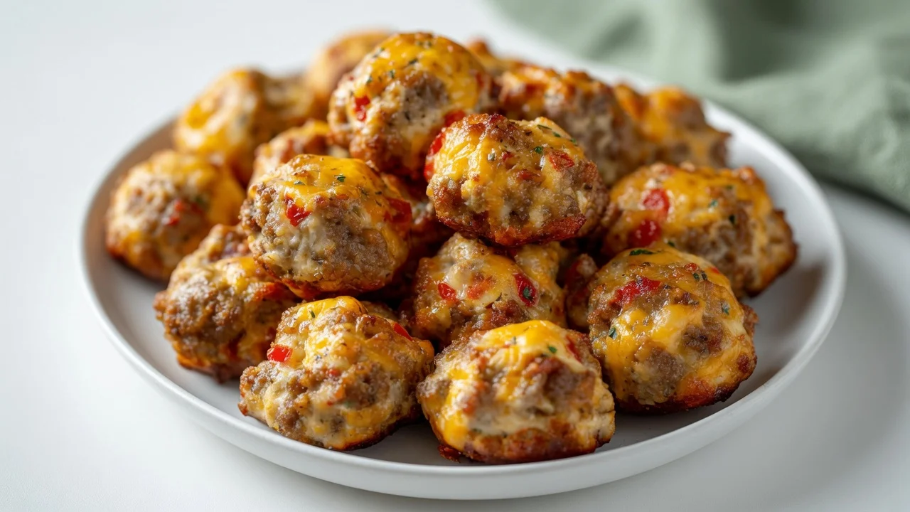 Rotel Cream Cheese Sausage Balls