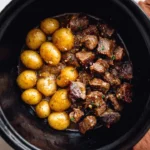 Slow Cooker Garlic Butter Beef Bites