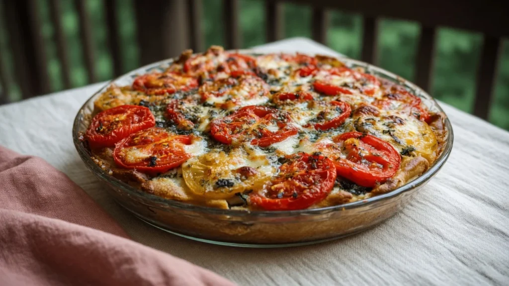 Tomato and Eggplant Pie