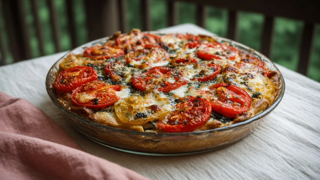 Tomato and Eggplant Pie