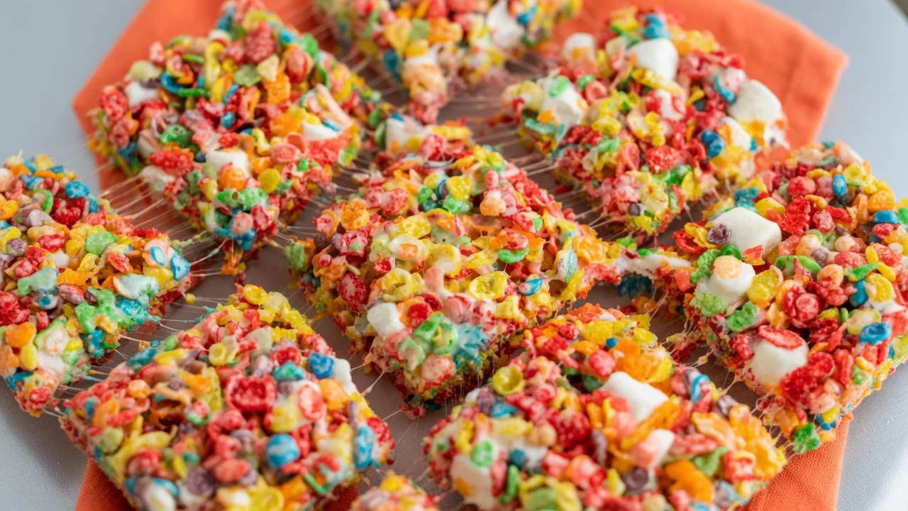 Fruity Pebbles Rice Krispie Treats